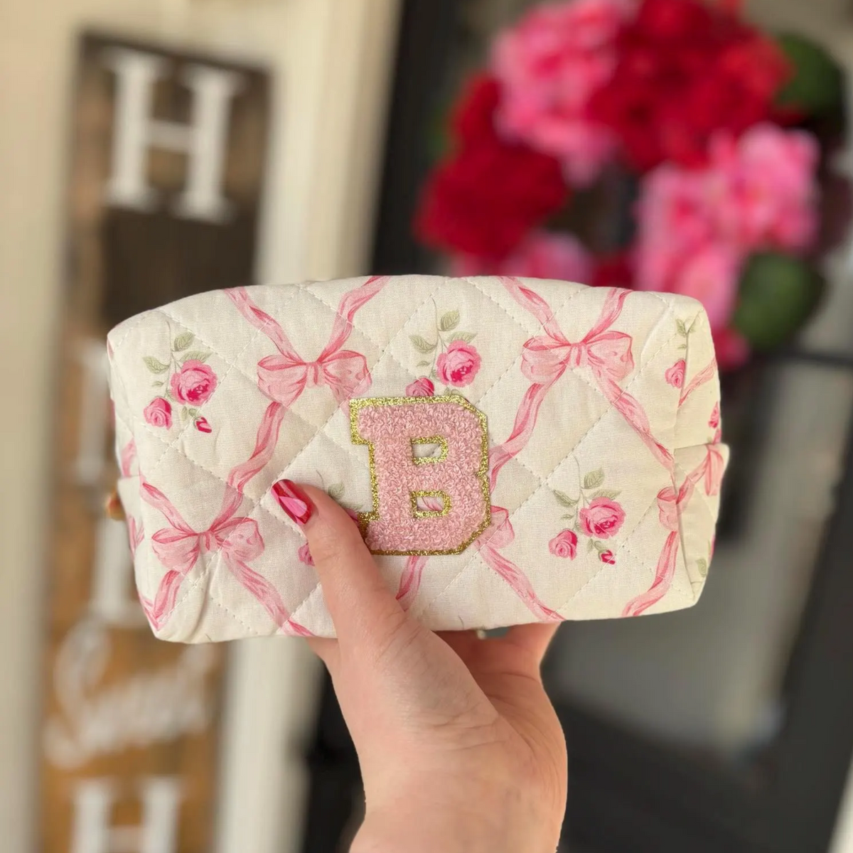 Custom Makeup Bag, Bridesmaid Gifts, Gift for Her, Travel Makeup Bag, Toiletry Bag, Personalized Gift, Cosmetic Bag, Birthday Gift for Girls